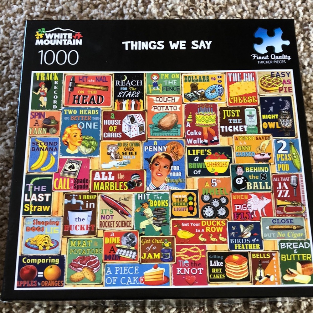 White Mountain Things We Say puzzle
